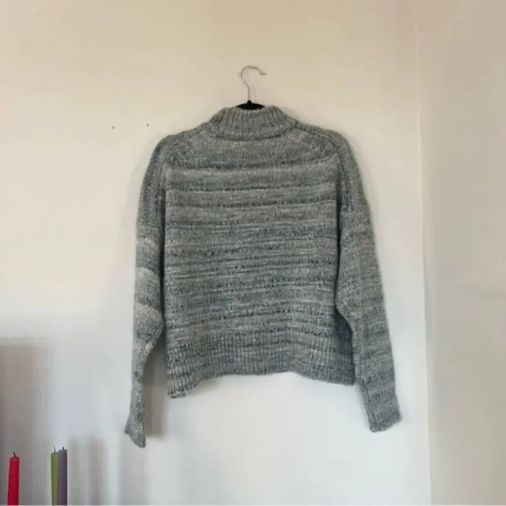 J. Crew Space-Dyed Mockneck Sweater